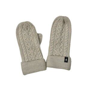 Smartwool Cable Knit Mittens Womens Oatmeal